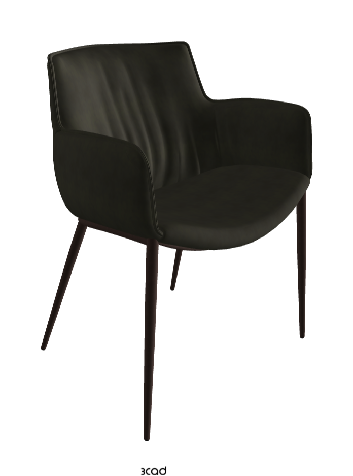 Rhonda Dining Armchair_Bronze Embossed_Micro Nubuk_Musk