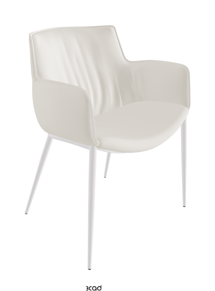 Rhonda Dining Armchair_Pearl Embossed_Synthetic Leather_Lino