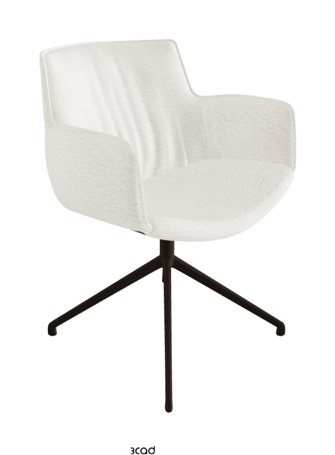 Cattelan Italia Rhonda Turn Swivel Dining Armchair – Fabric