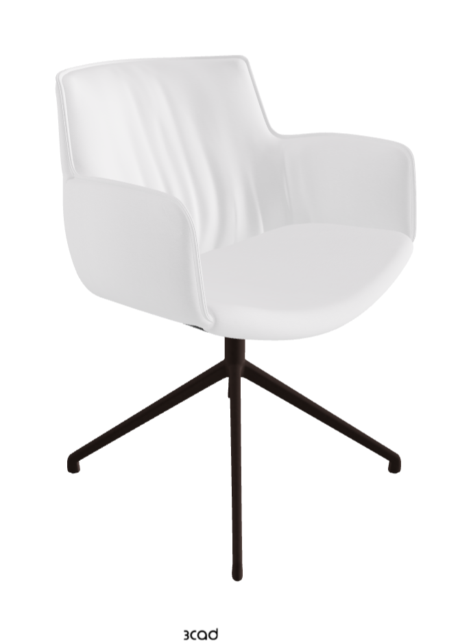 Cattelan Italia Rhonda Turn Swivel Dining Armchair – Fabric
