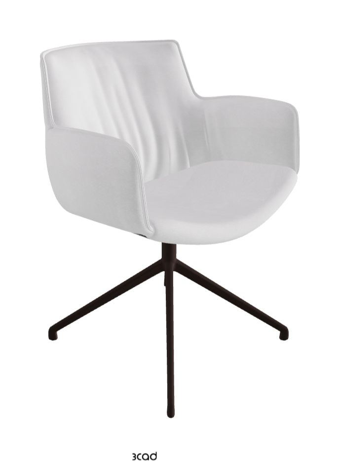 Cattelan Italia Rhonda Turn Swivel Dining Armchair – Fabric