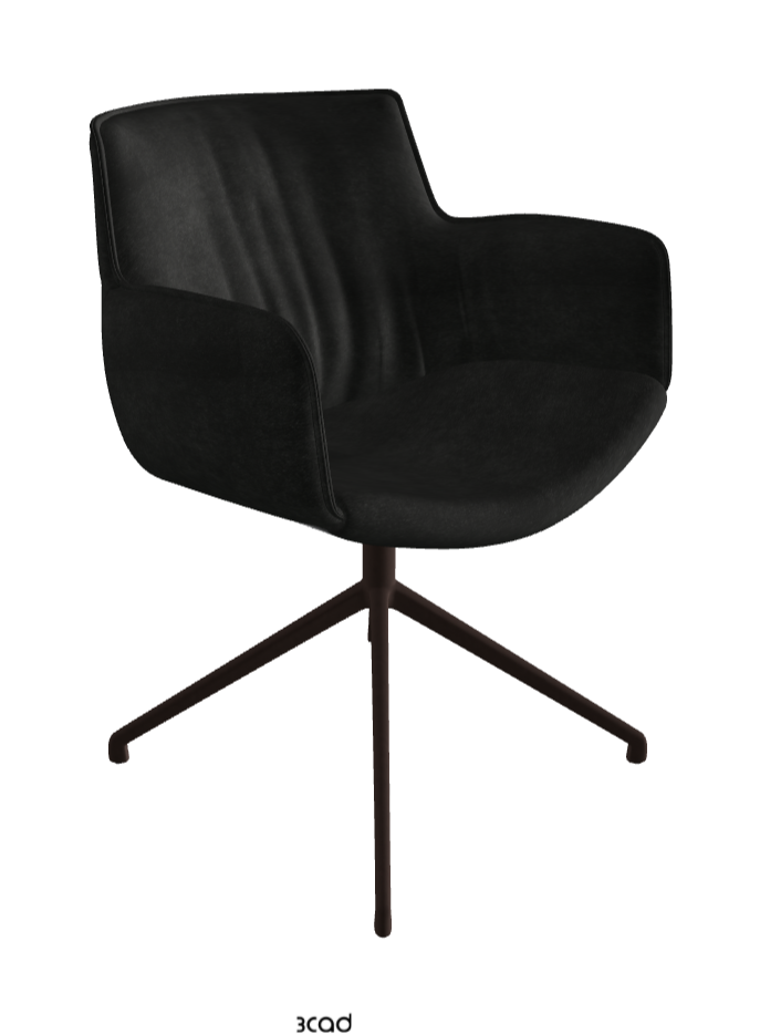 Cattelan Italia Rhonda Turn Swivel Dining Armchair – Fabric
