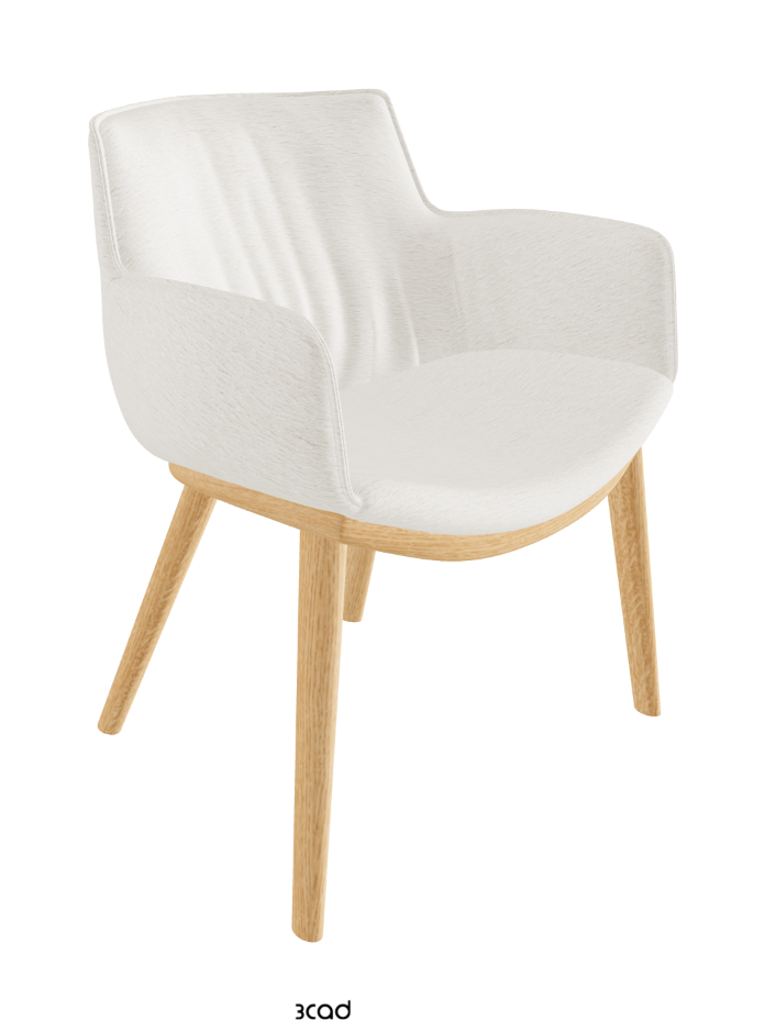 Rhonda Wood Dining Armchair_Natural Ashwood_Fabric_B240