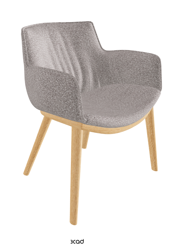 Rhonda Wood Dining Armchair_Natural Ashwood_Fabric_B243