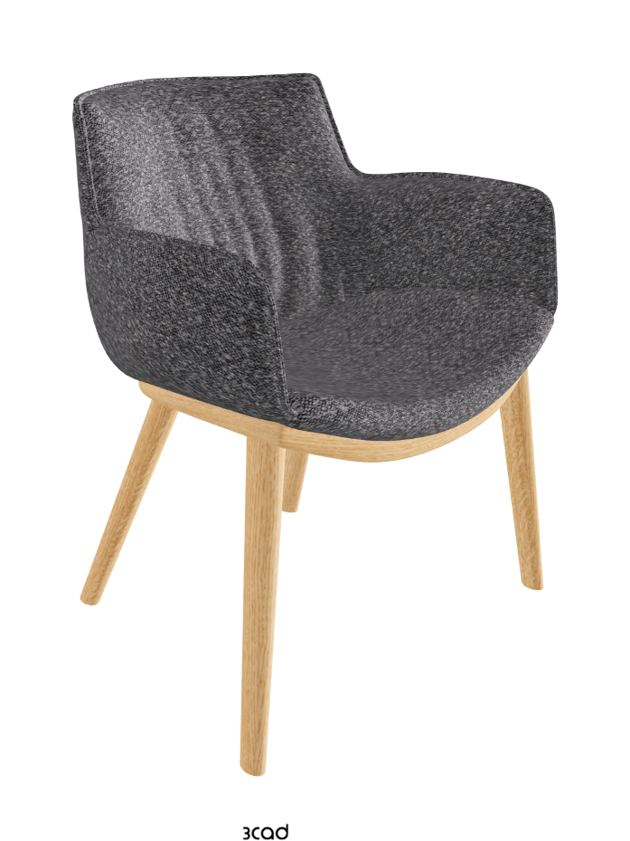Rhonda Wood Dining Armchair_Natural Ashwood_Fabric_B244