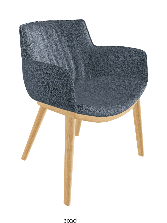 Rhonda Wood Dining Armchair_Natural Ashwood_Fabric_B245