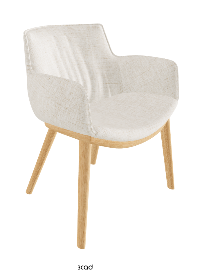 Rhonda Wood Dining Armchair_Natural Ashwood_Fabric_B610