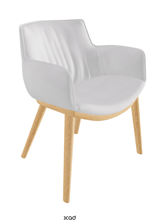 Rhonda Wood Dining Armchair_Natural Ashwood_Fabric_B921