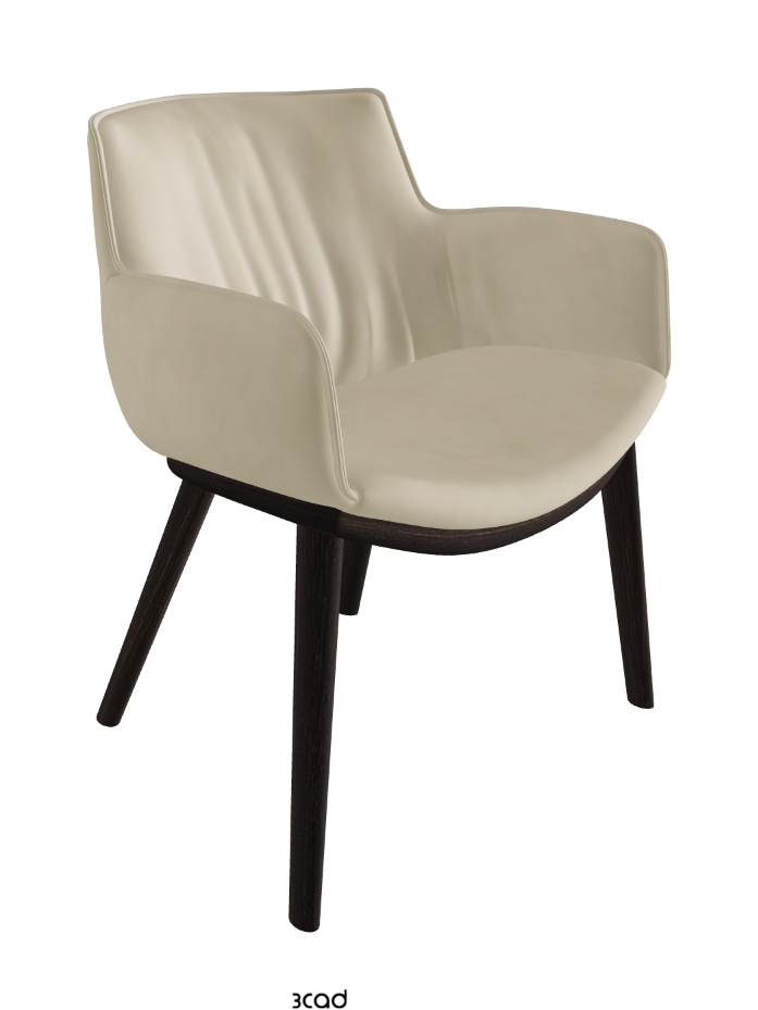 Rhonda Wood Dining Armchair_Burned Oak Stained Ashwood_Micro Nubuk_Sand