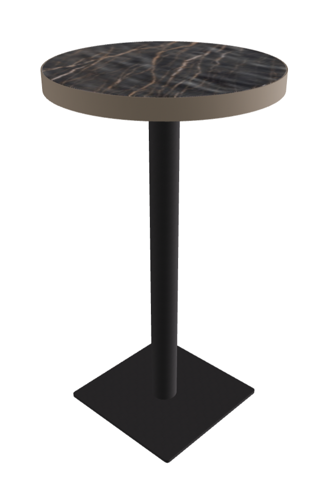 Diameter 60 x Height 105 cm_Matt Portoro_Black Embossed_Titanium Embossed