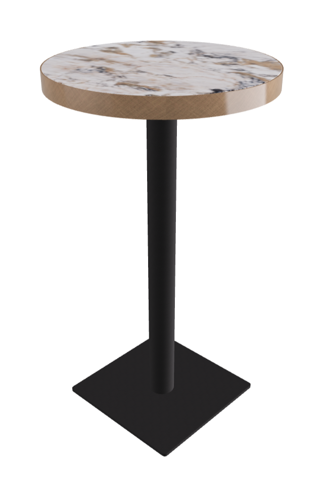 Diameter 60 x Height 105 cm_Makalu_Black Embossed_Brushed Bronze