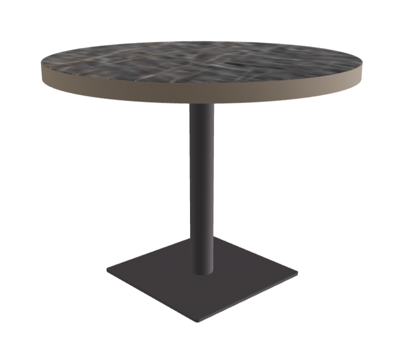 Diameter 99 x Height 75 cm_Matt Portoro_Graphite Embossed_Titanium Embossed