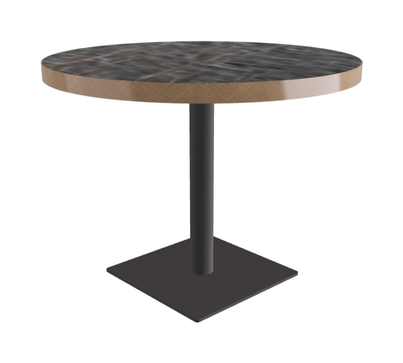 Diameter 99 x Height 75 cm_Matt Portoro_Graphite Embossed_Brushed Bronze