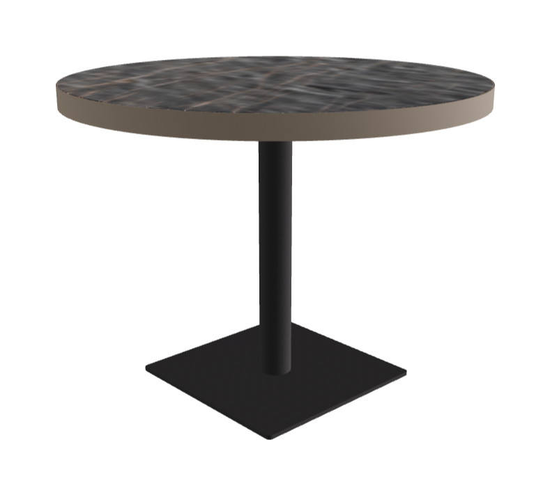 Diameter 99 x Height 75 cm_Matt Portoro_Black Embossed_Titanium Embossed