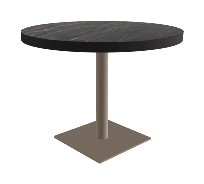 Diameter 99 x Height 75 cm_Glossy Portoro_Titanium Embossed_Black Embossed