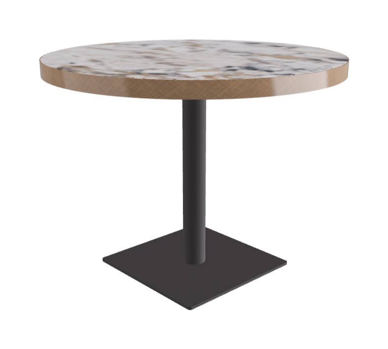 Diameter 99 x Height 75 cm_Makalu_Graphite Embossed_Brushed Bronze