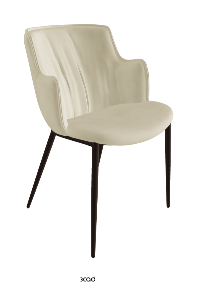 Rihanna ML Dining Armchair_Bronze Embossed_Micro Nubuk_Beige