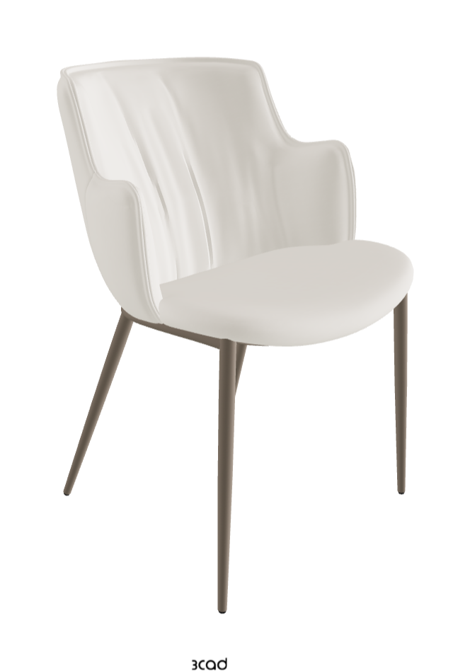 Rihanna ML Dining Armchair_Titanium Embossed_Glove Soft Leather_Dover