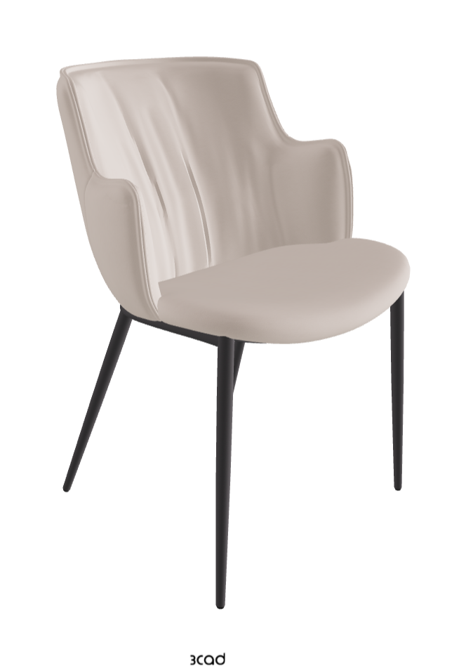 Rihanna ML Dining Armchair_Graphite Embossed_Soft Leather_Nymph