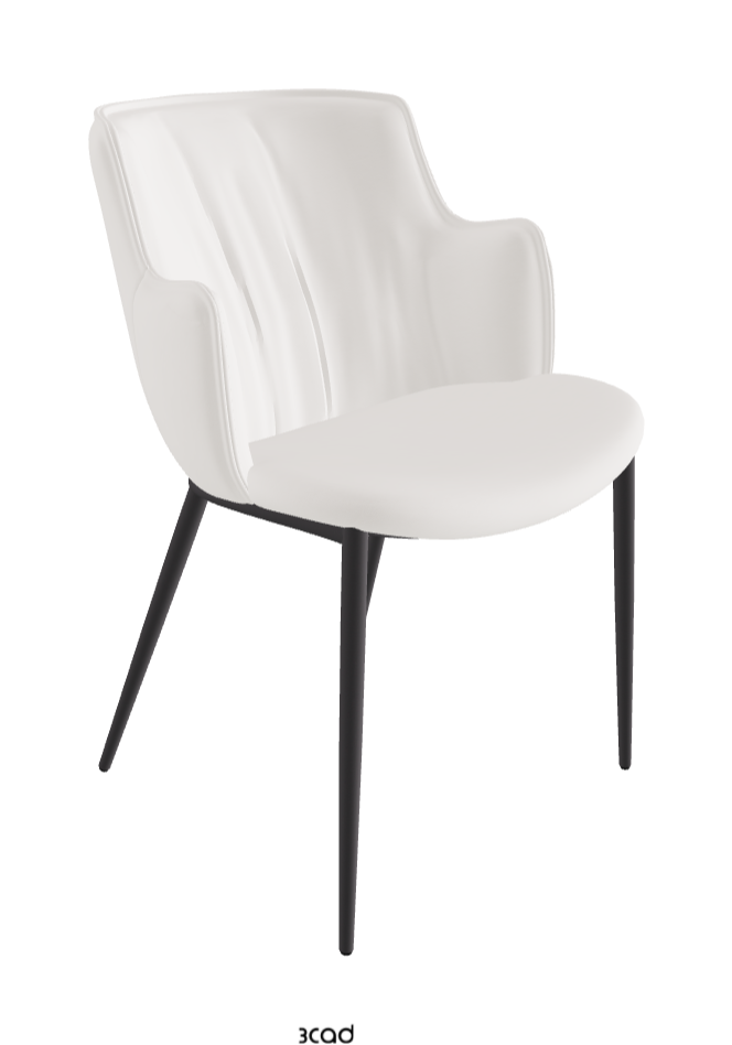 Rihanna ML Dining Armchair_Graphite Embossed_Soft Leather_Oyster