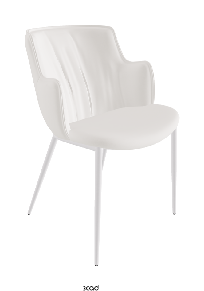 Rihanna ML Dining Armchair_Pearl Embossed_Soft Leather_Oyster
