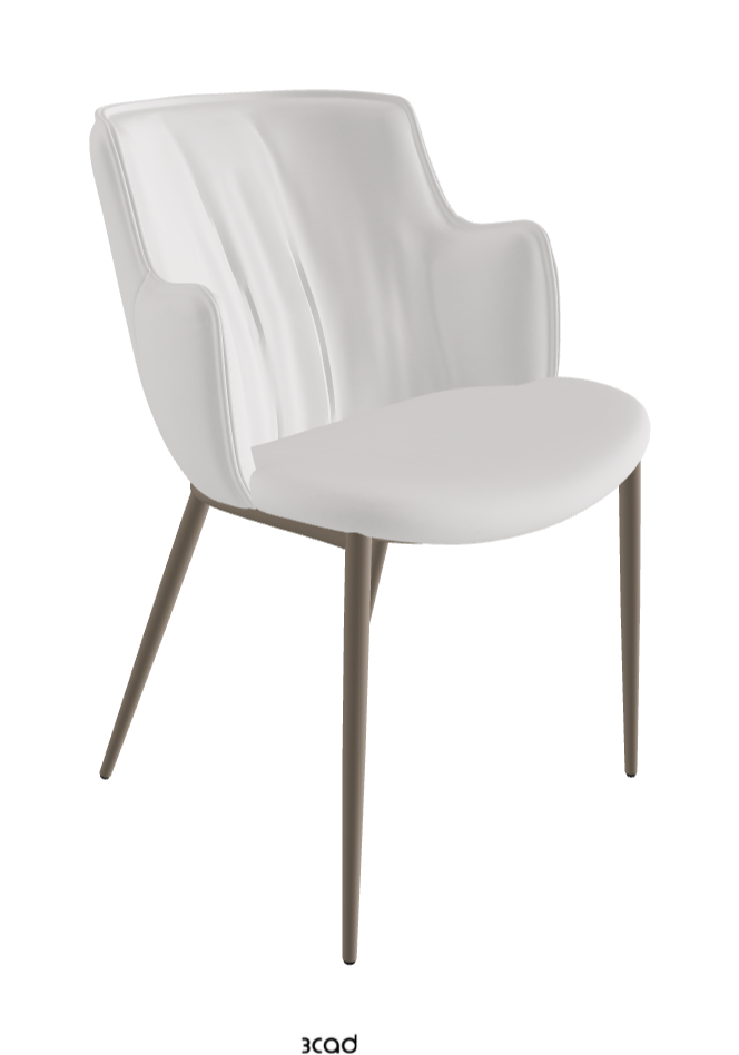 Rihanna ML Dining Armchair_Titanium Embossed_Soft Leather_Canova