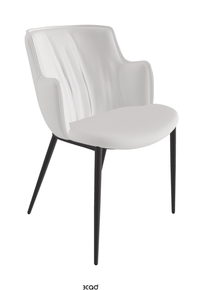 Rihanna ML Dining Armchair_Graphite Embossed_Soft Leather_Canova
