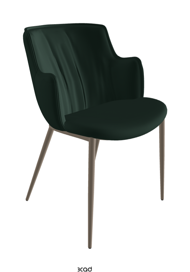 Rihanna ML Dining Armchair_Titanium Embossed_Soft Leather_Sherwood