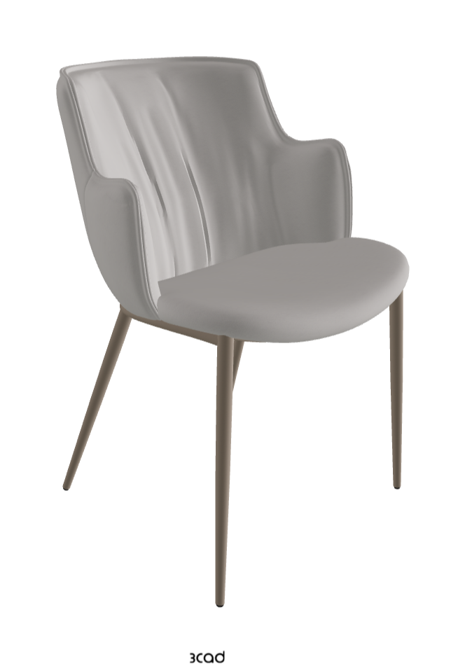 Rihanna ML Dining Armchair_Titanium Embossed_Soft Leather_Nardo