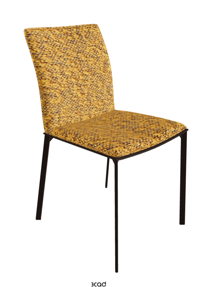 Rita Dining Chair_Bronze Embossed_Fabric_B247
