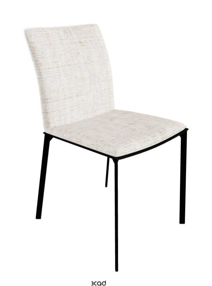 Rita Dining Chair_Matt Black_Fabric_B610