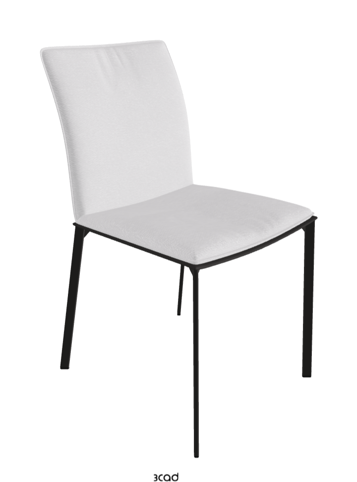 Rita Dining Chair_Matt Graphite_Fabric_B921