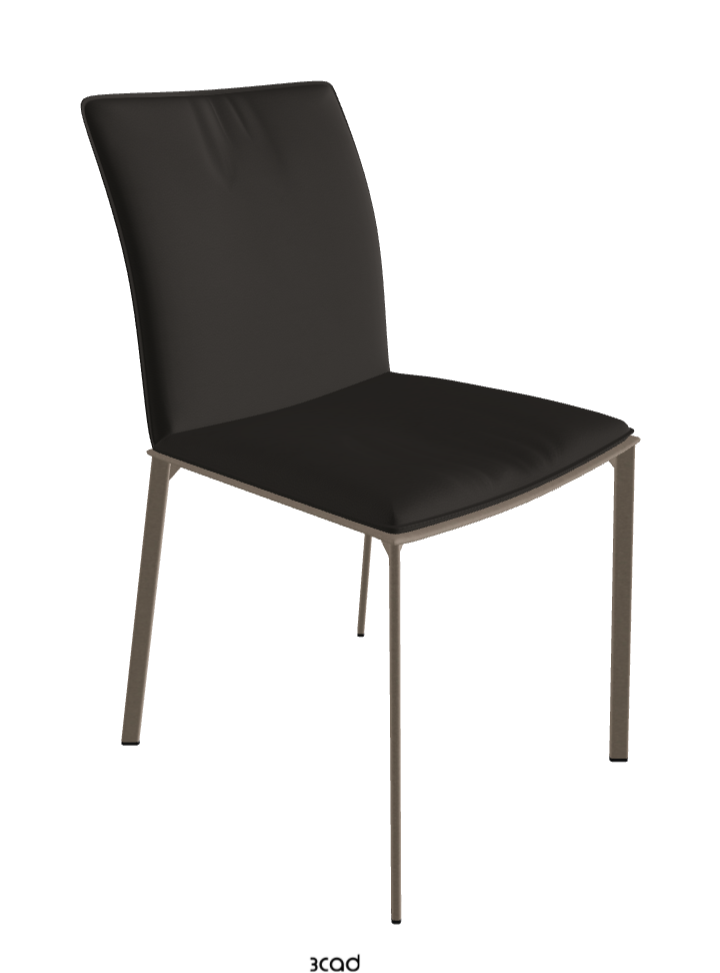 Rita Dining Chair_Titanium Embossed_Synthetic Leather_Ardesia