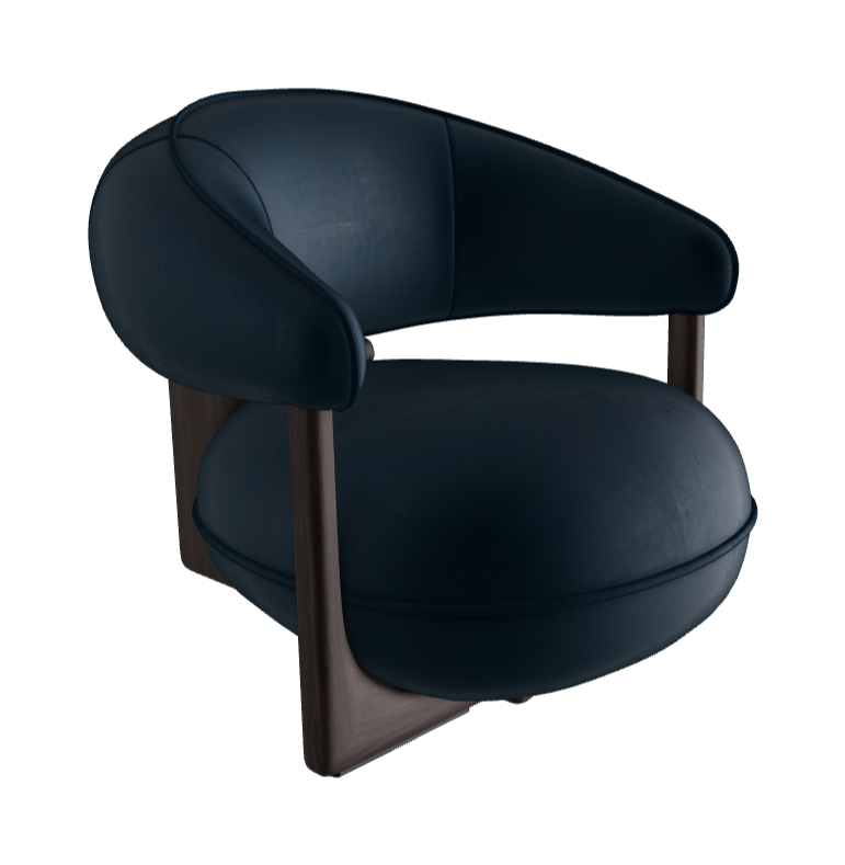 Ruby Lounge Armchair_Burned Oak Stained Ashwood_Fabric_B929