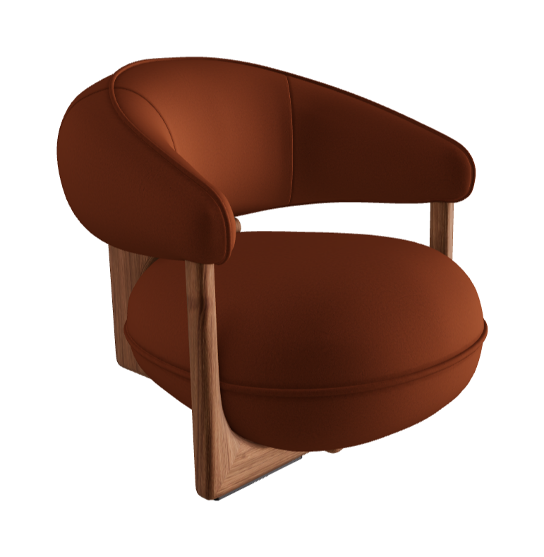 Ruby Lounge Armchair_Canaletto Walnut Stained Ashwood_Glove Soft Leather_Barrique