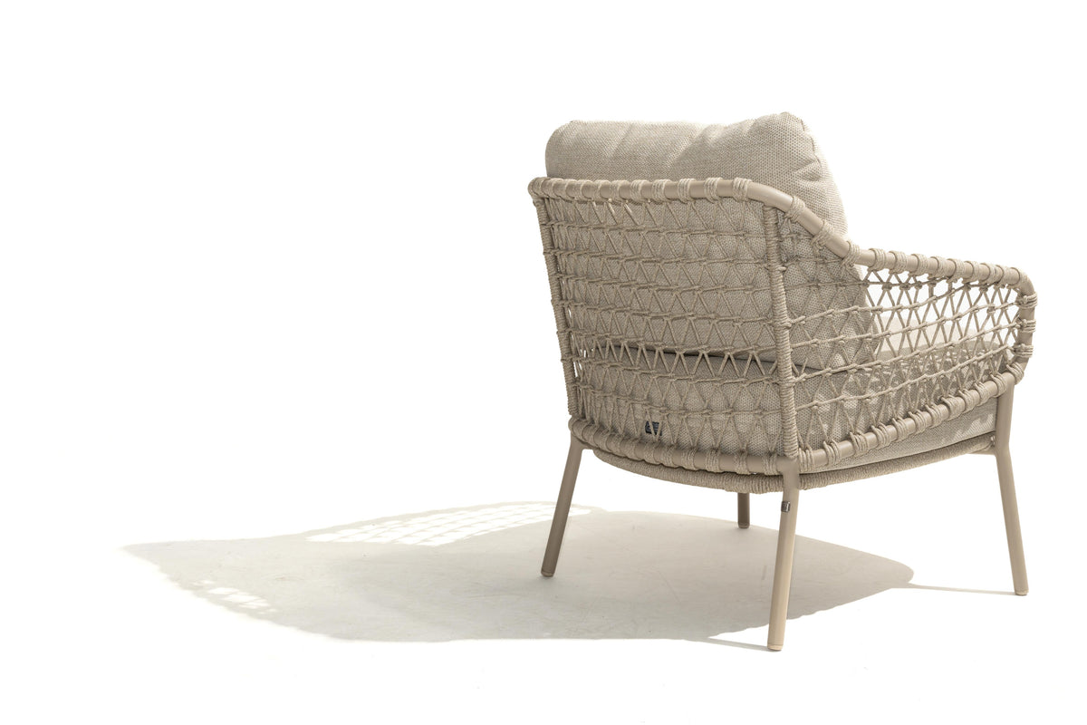 4 Seasons Outdoor Sardinia 6 Seat with Donato 160cm Round Ceramic Low Dining Table & Lazy Susan