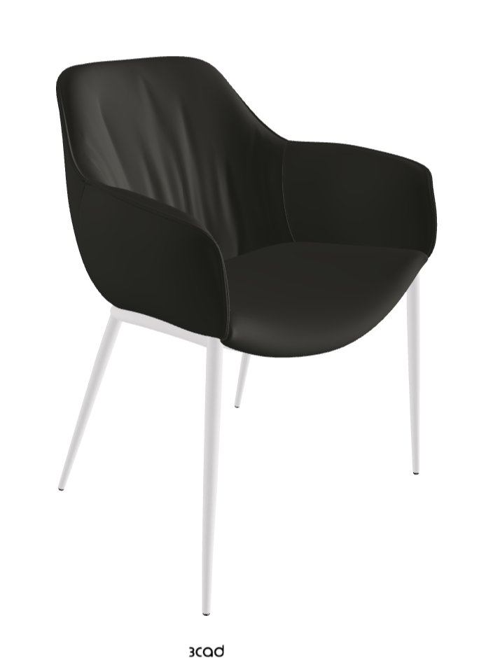 Scarlett ML Dining Armchair_Pearl Embossed_Synthetic Leather_London