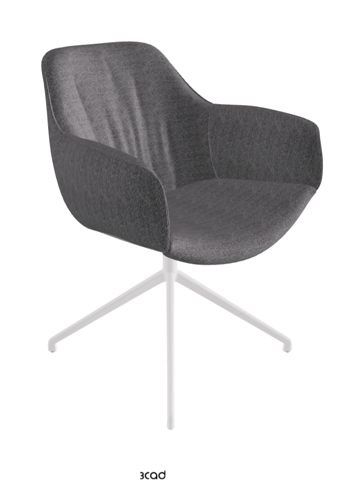 Cattelan Italia Scarlett Turn Swivel Dining Armchair – Fabric