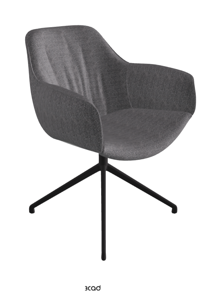 Cattelan Italia Scarlett Turn Swivel Dining Armchair – Fabric