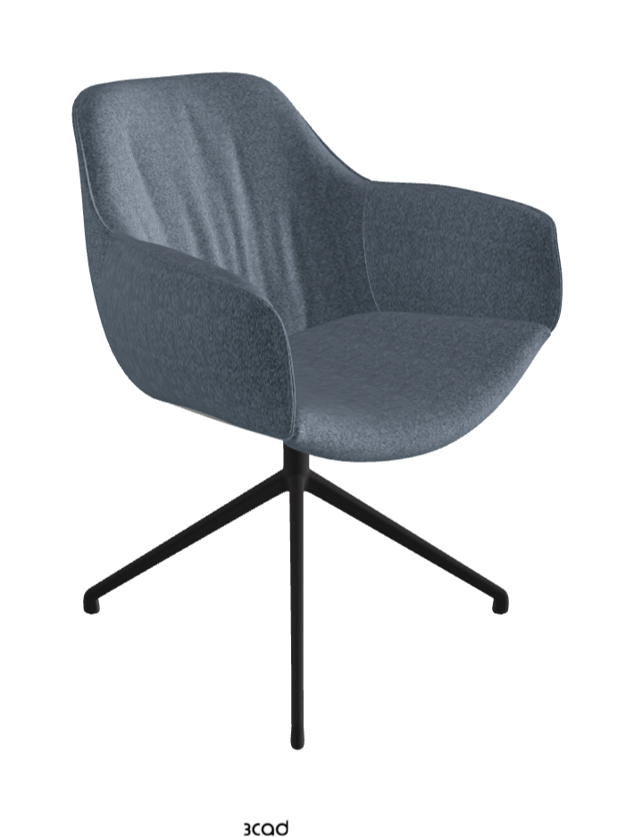 Cattelan Italia Scarlett Turn Swivel Dining Armchair – Fabric