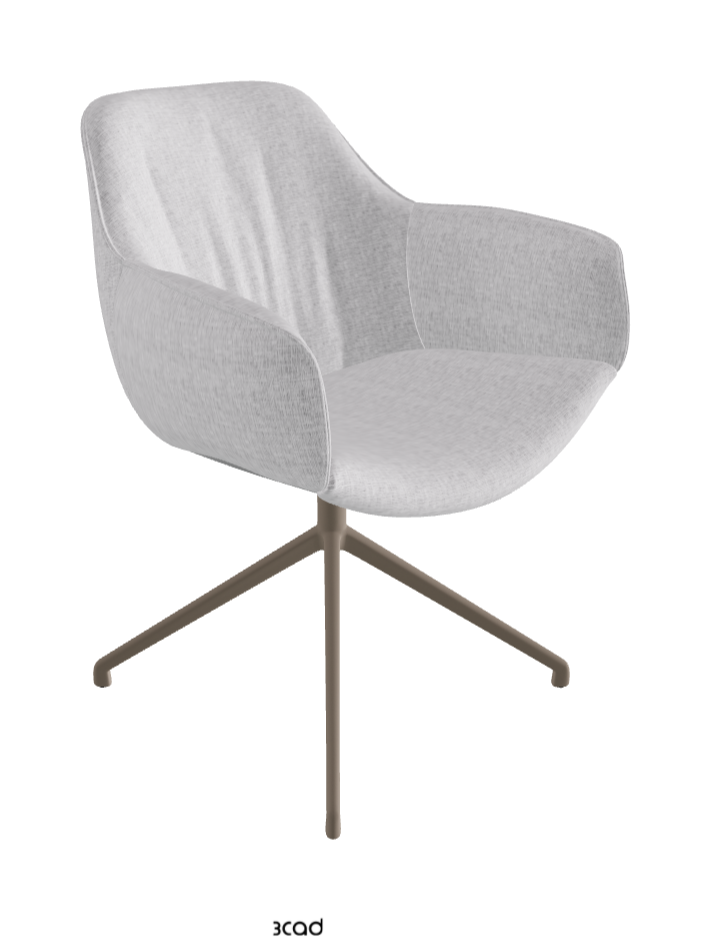 Cattelan Italia Scarlett Turn Swivel Dining Armchair – Fabric