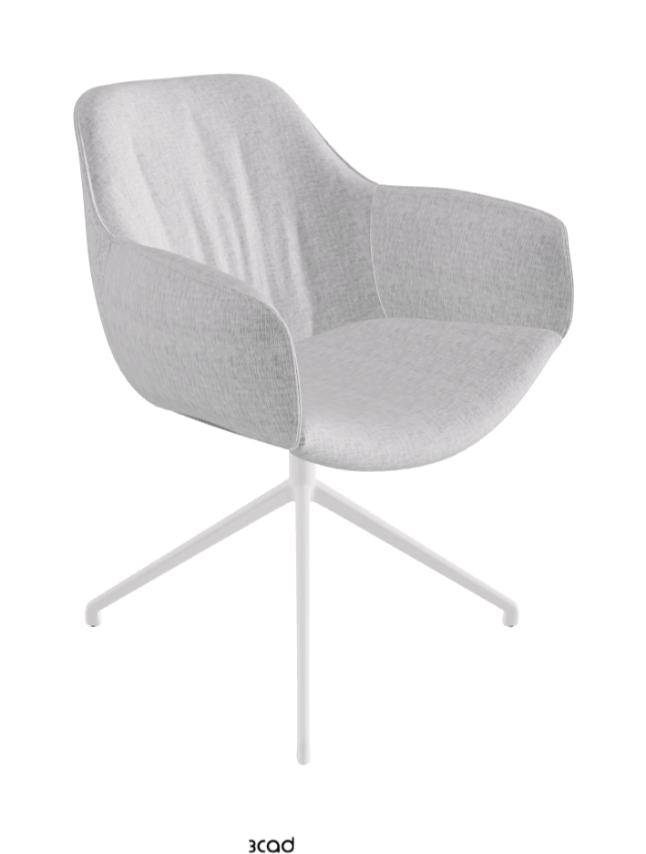 Cattelan Italia Scarlett Turn Swivel Dining Armchair – Fabric