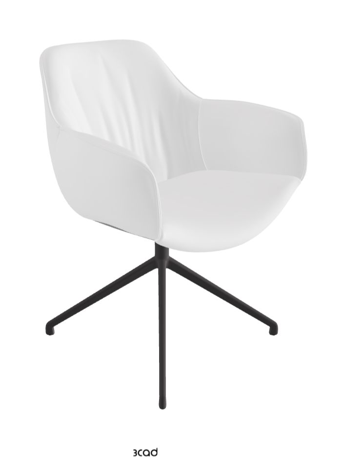 Cattelan Italia Scarlett Turn Swivel Dining Armchair – Fabric