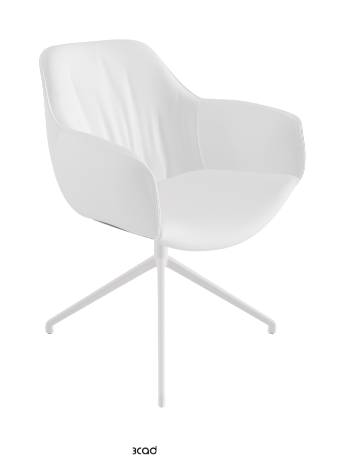 Cattelan Italia Scarlett Turn Swivel Dining Armchair – Fabric
