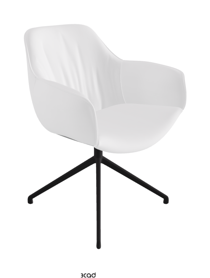 Cattelan Italia Scarlett Turn Swivel Dining Armchair – Fabric