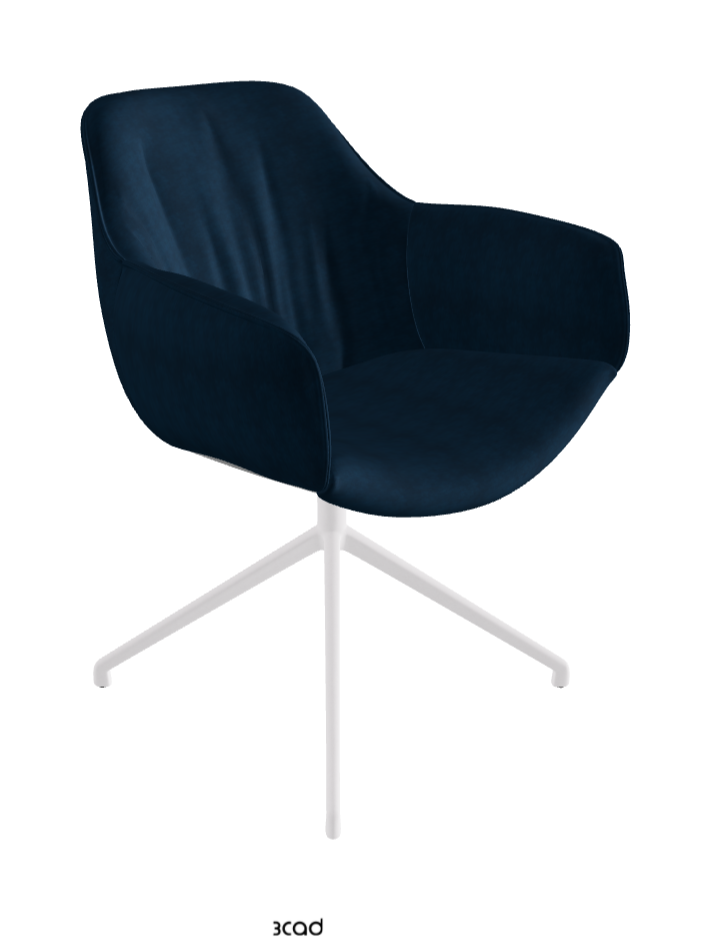 Cattelan Italia Scarlett Turn Swivel Dining Armchair – Fabric