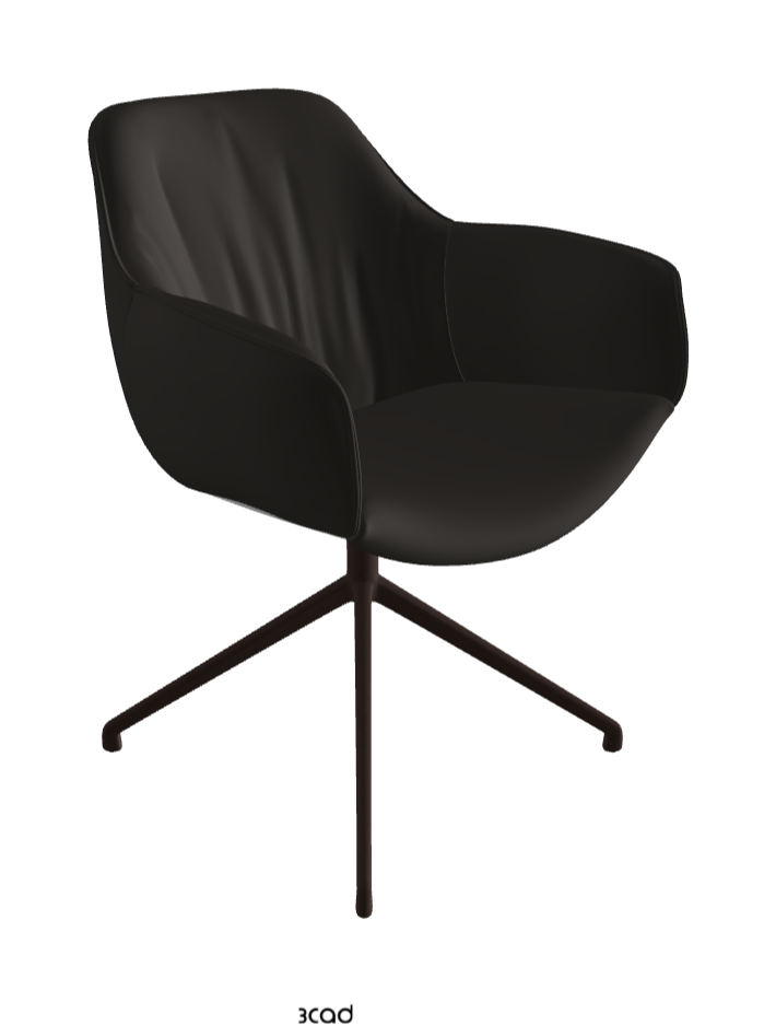 Scarlett Turn Swivel Dining Armchair_Bronze Embossed_Soft Leather_Ardesia