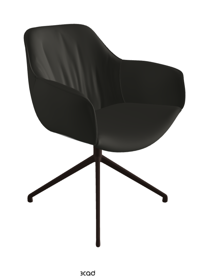 Scarlett Turn Swivel Dining Armchair_Bronze Embossed_Synthetic Leather_London