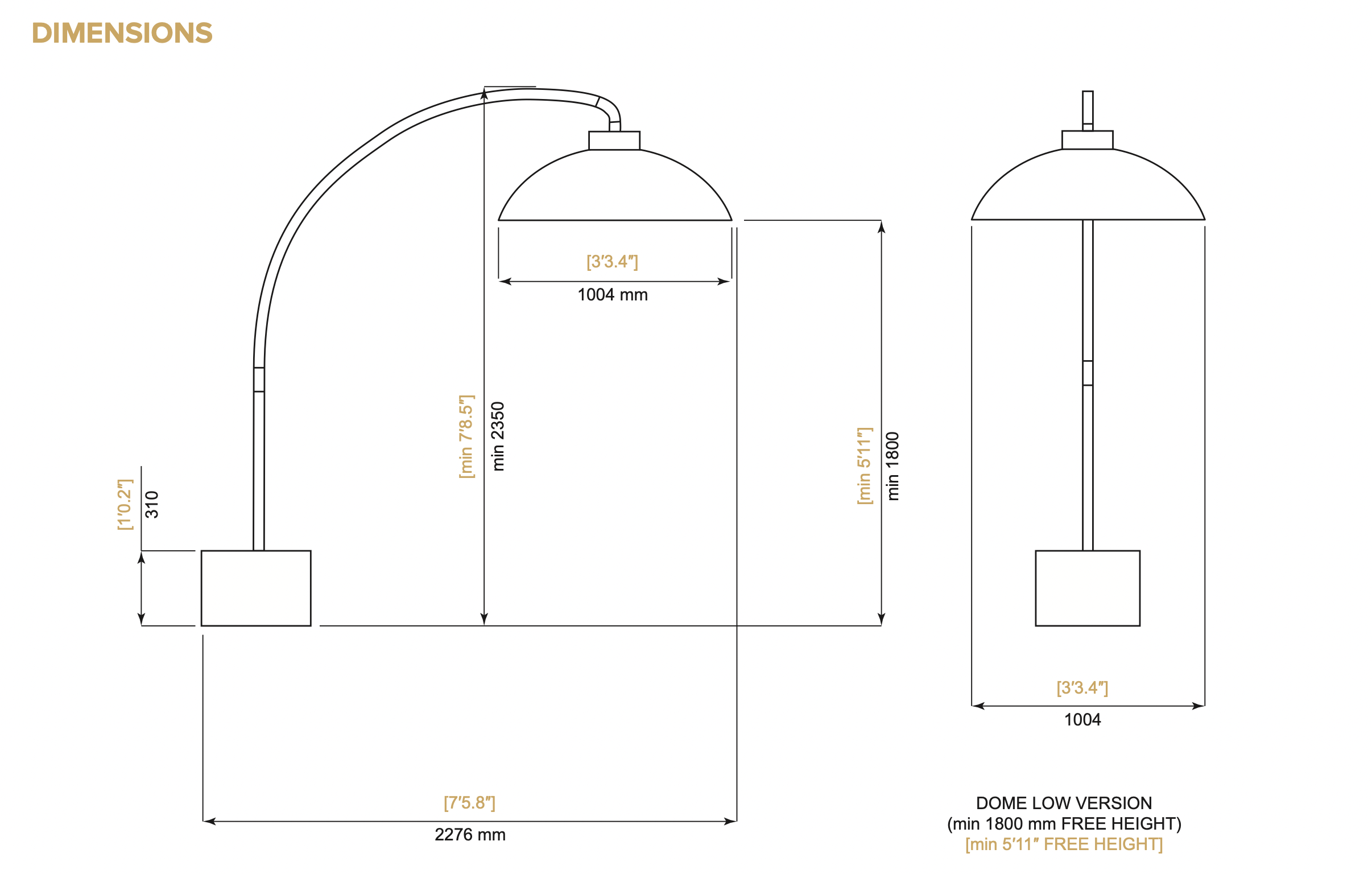 Heatsail Dome | Freestanding Outdoor Heater