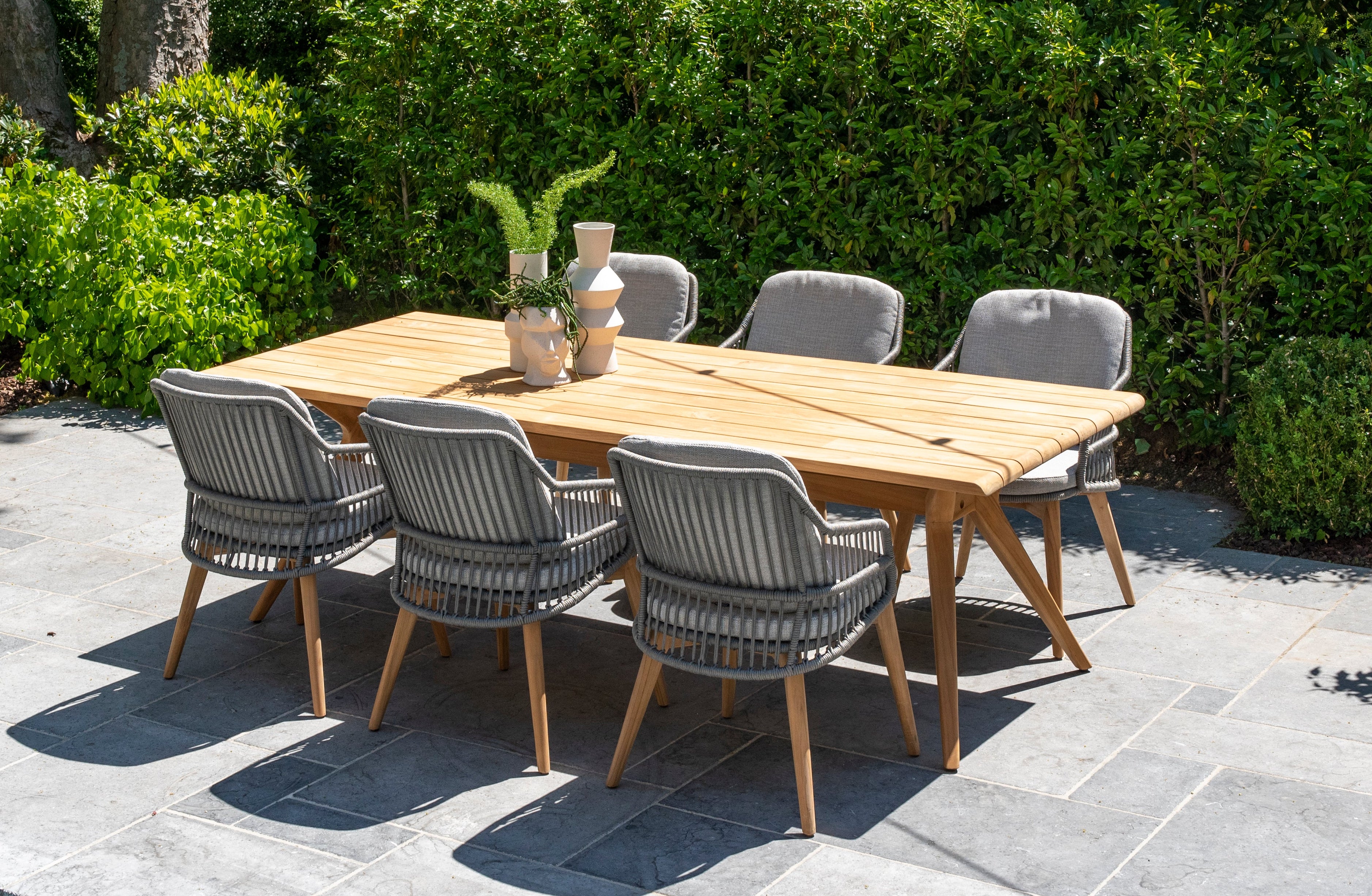 4 Seasons Outdoor Belair Dining Table Natural Teak 240 X 100 Cm